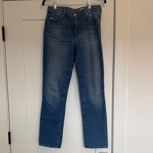 AG Adriano Goldschmied Straight Leg Blue Jeans